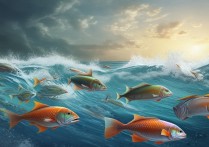 大海里的鱼 经过风浪