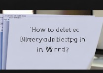怎么把word空白页删除