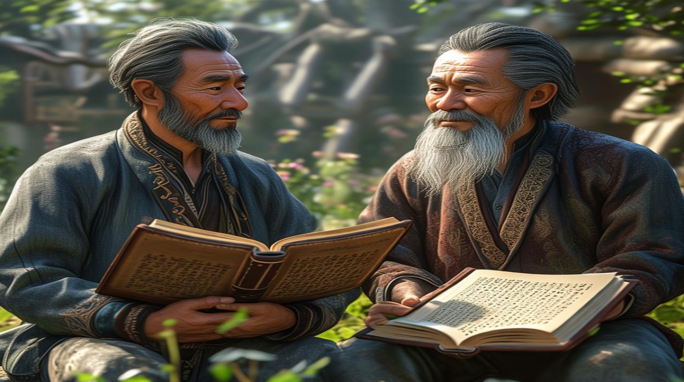 两个男人坐在石头上打一成语