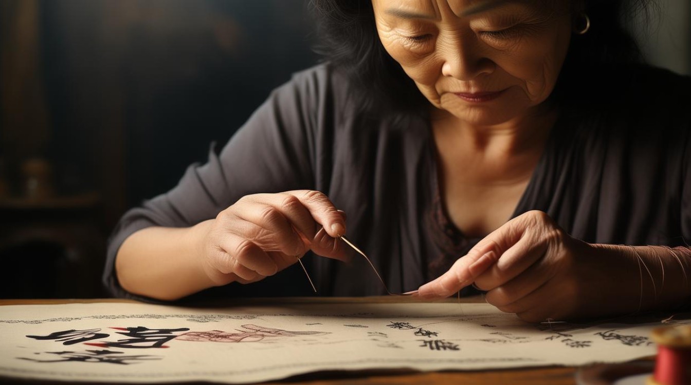 一手拿针一手拿线打一成语 一手拿针一手拿线打一成语