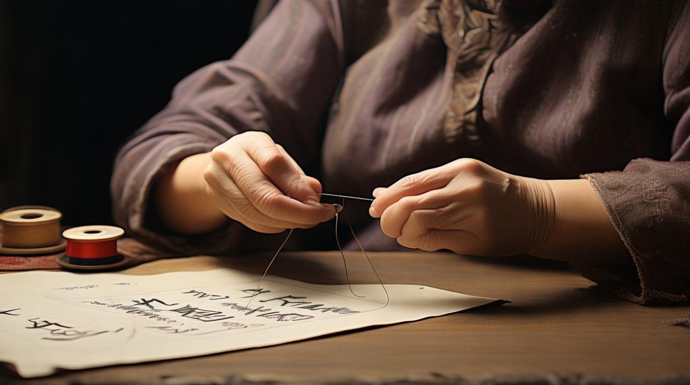 一手拿针一手拿线打一成语 一手拿针一手拿线打一成语