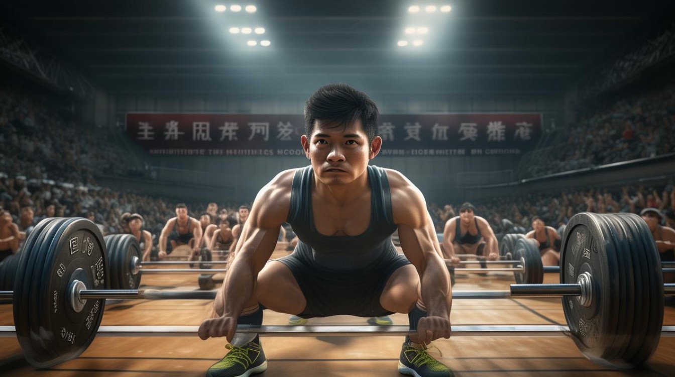 举重比赛打一成语