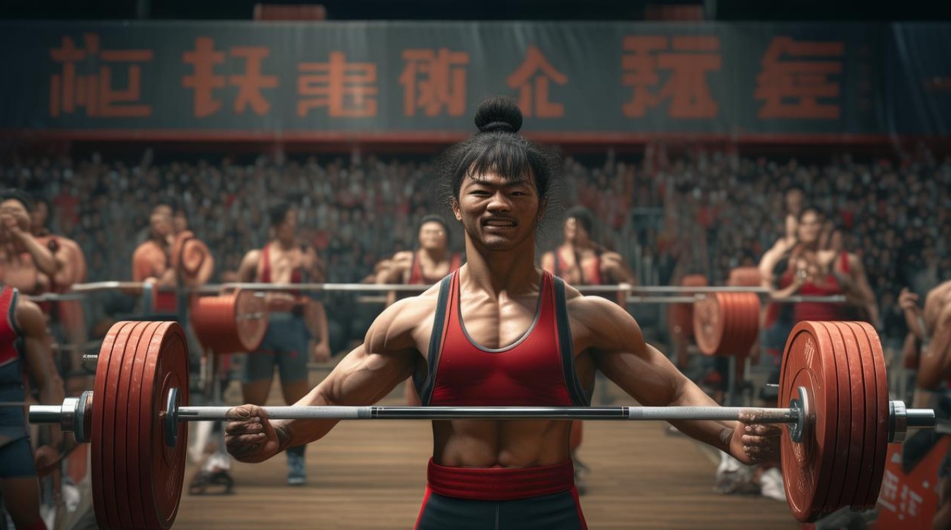 举重比赛打一成语