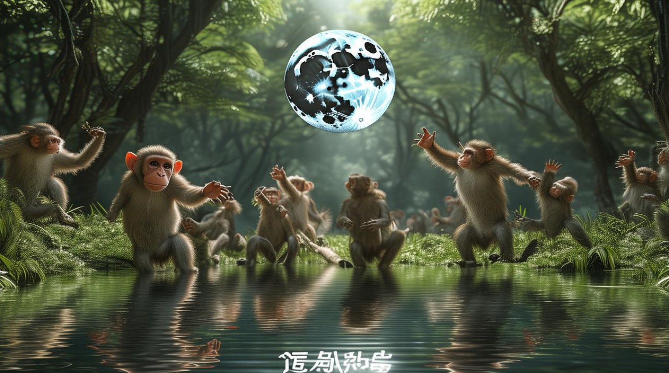 猴子捞月亮 空忙一场 猴子捞月亮 空忙一场