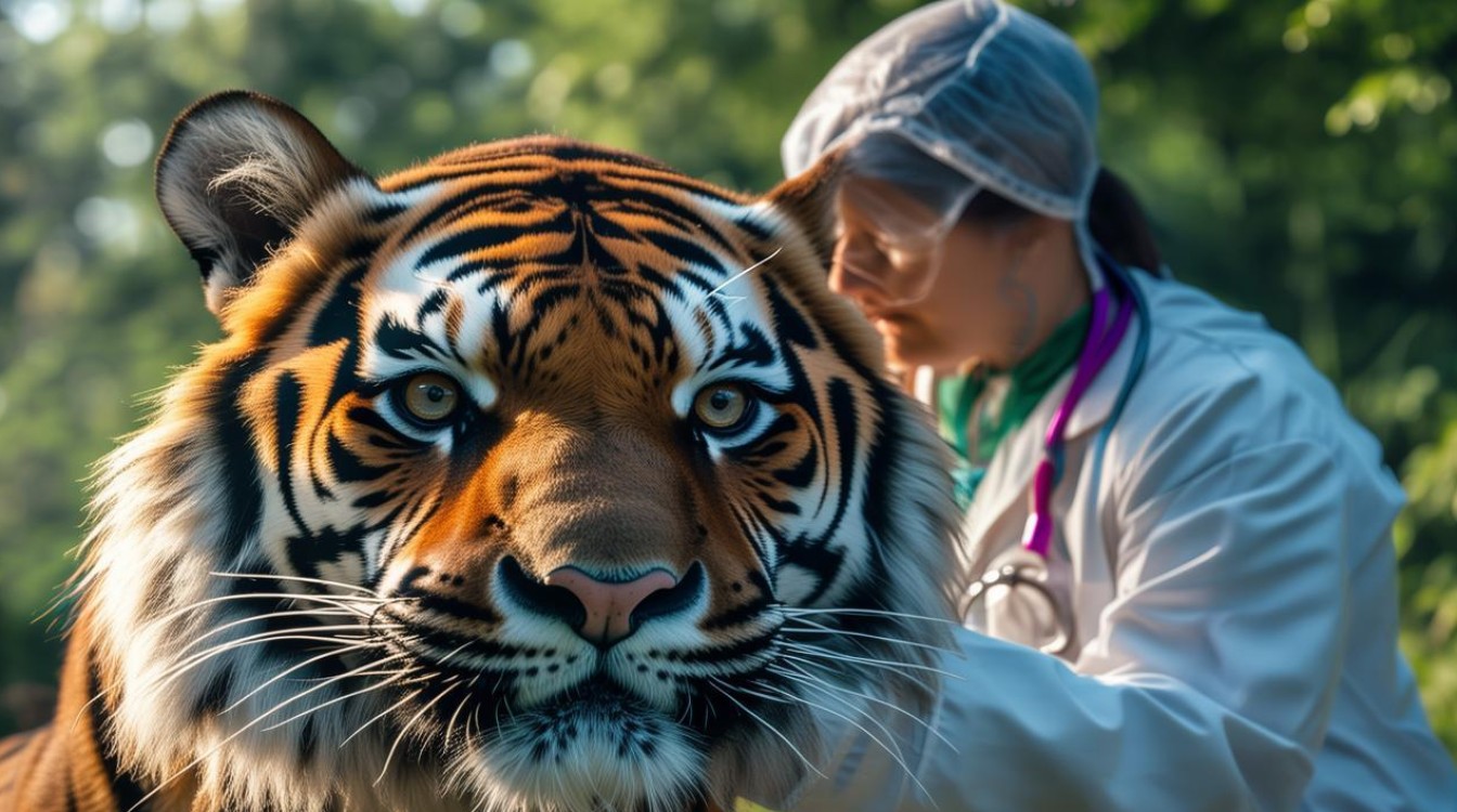 给老虎医病 提心吊胆 给老虎医病 提心吊胆