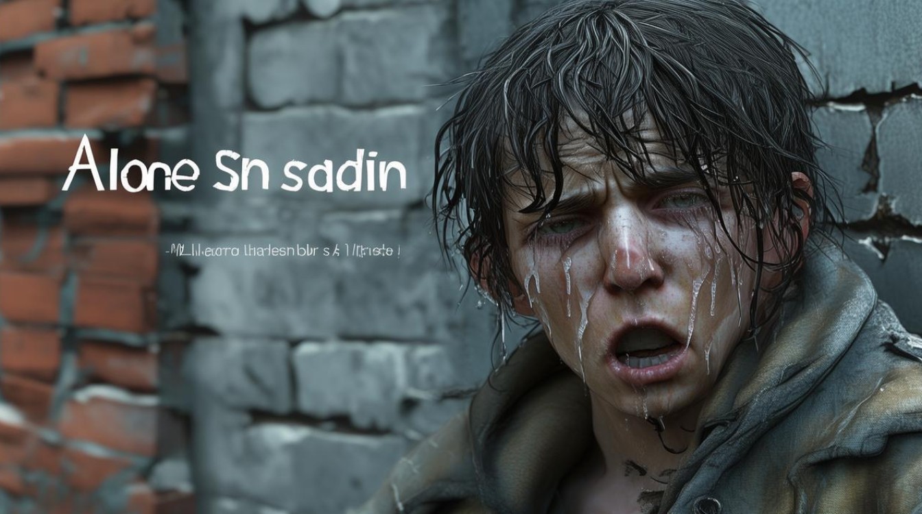 对着墙壁流泪 独自悲伤