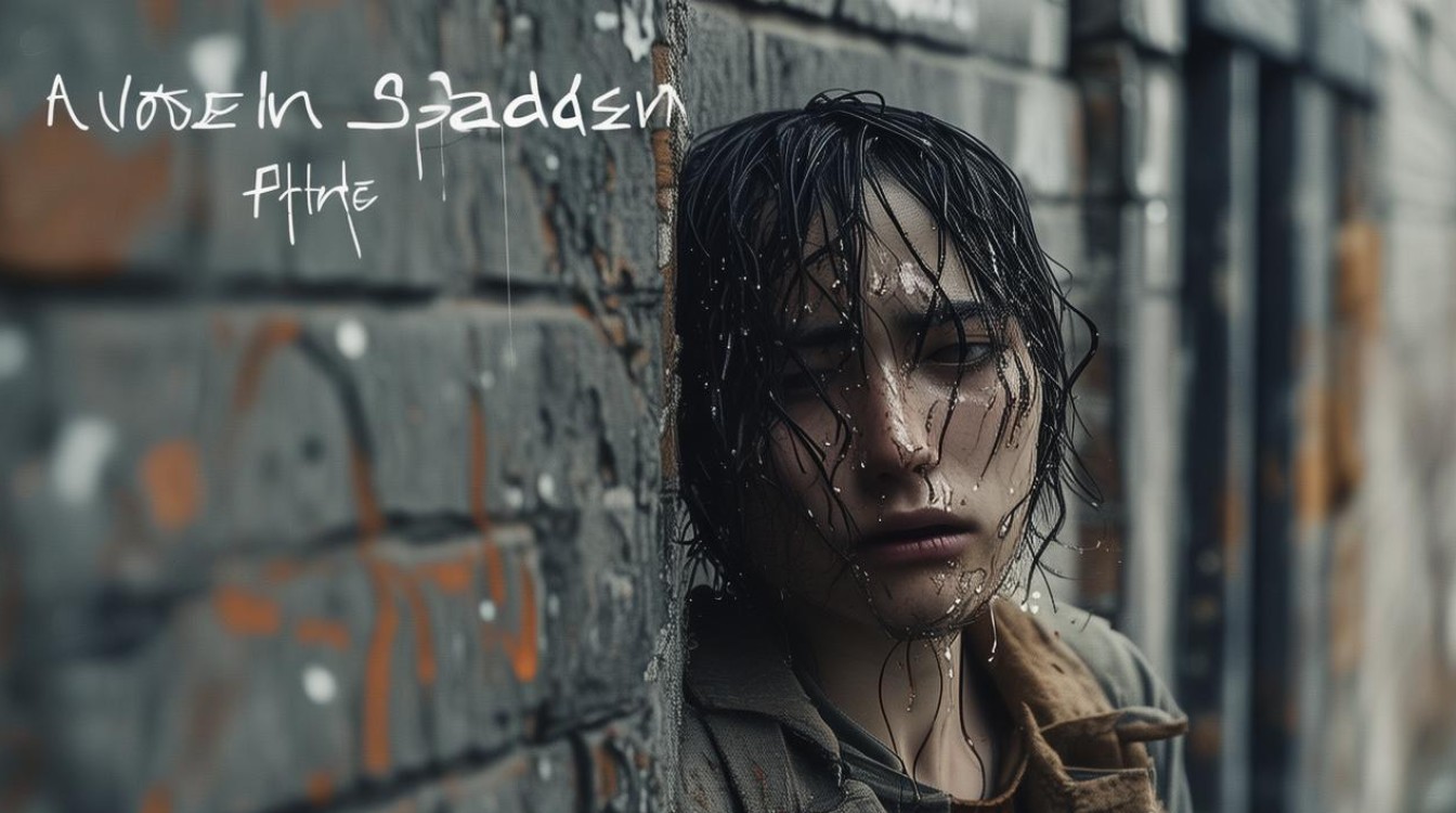 对着墙壁流泪 独自悲伤