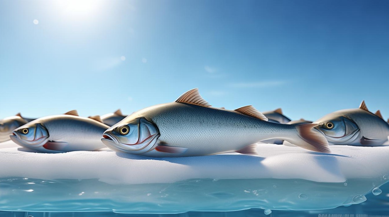 冰滩上的鱼 由人摆布