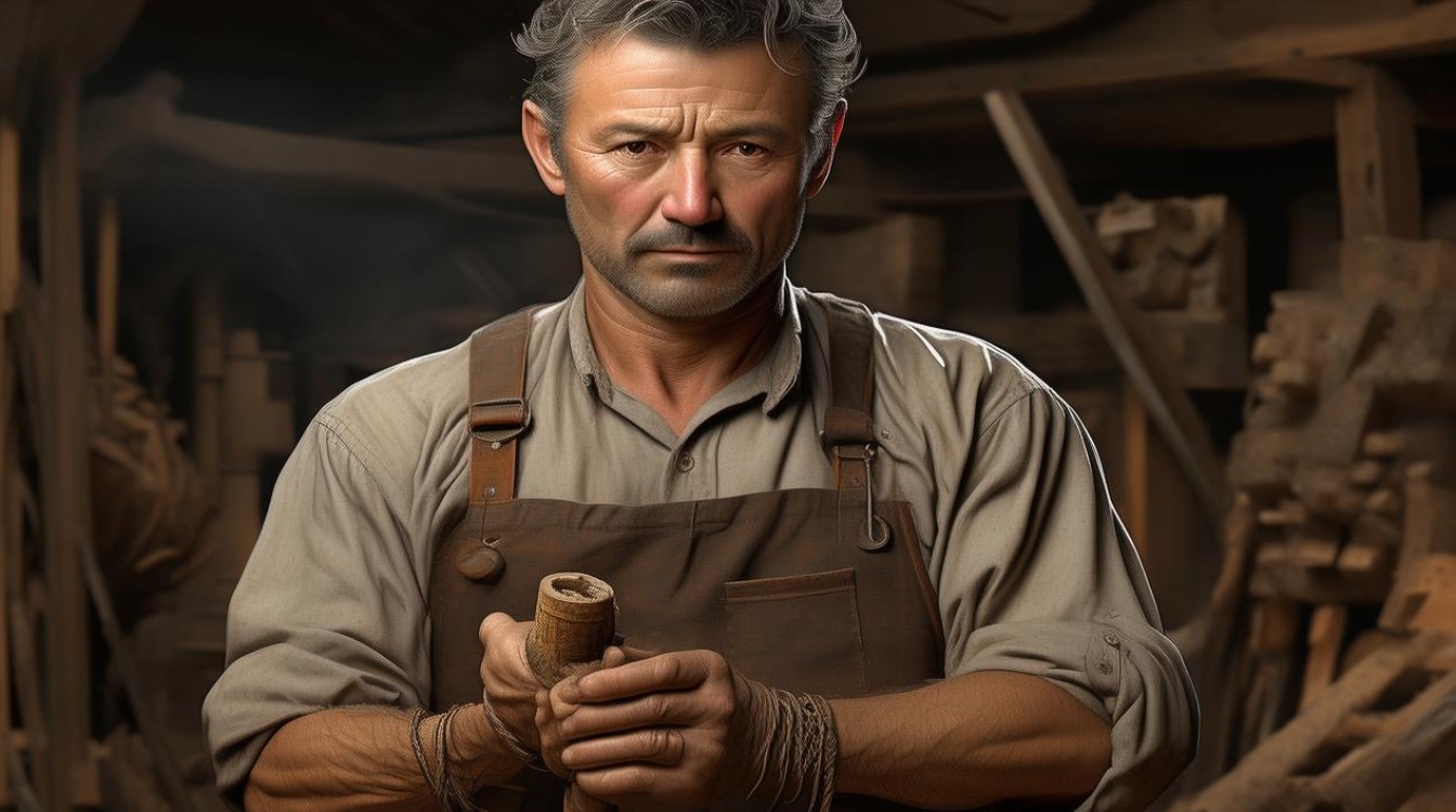 木匠带枷锁 自作自受 木匠带枷锁 自作自受