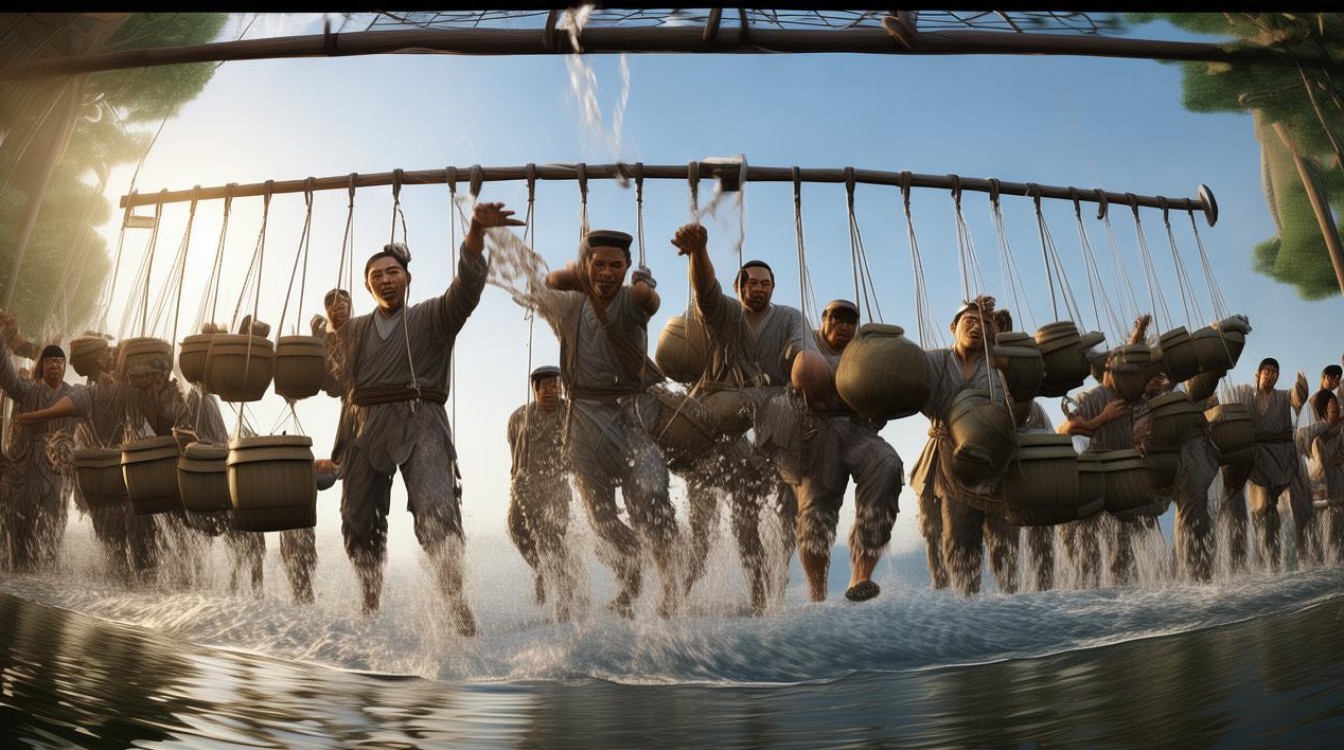 十五个吊桶打水 七上八下