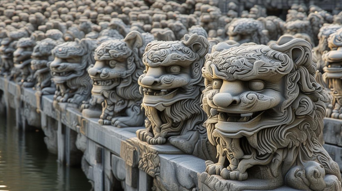 卢沟桥上的石狮子 数不清