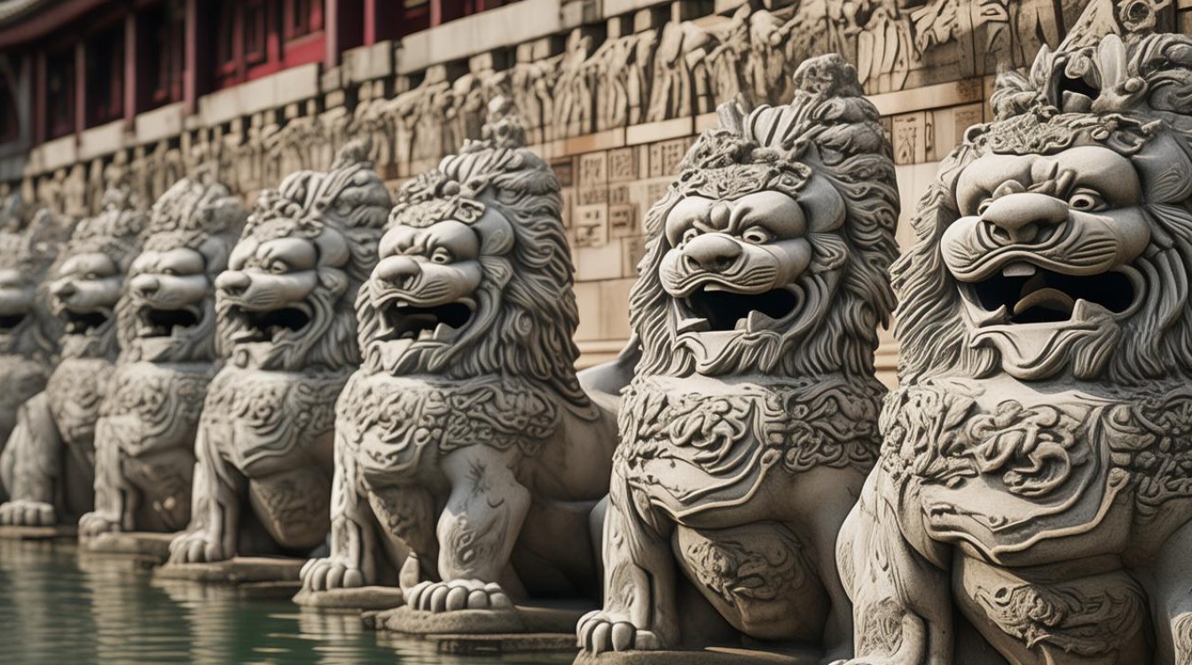 卢沟桥上的石狮子 数不清