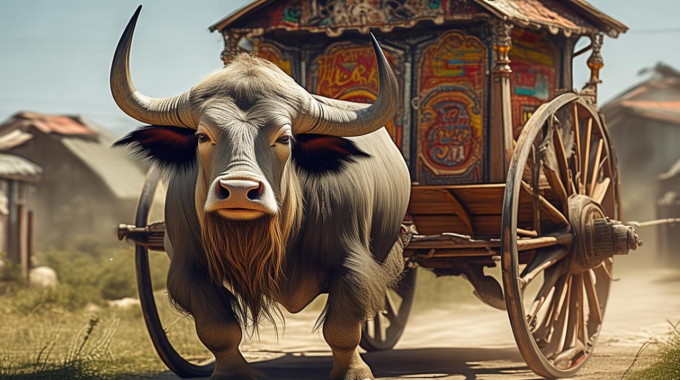 老水牛拉马车 不会套