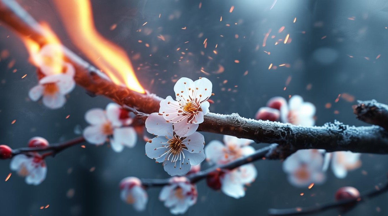 腊梅冒火 有股冷劲儿