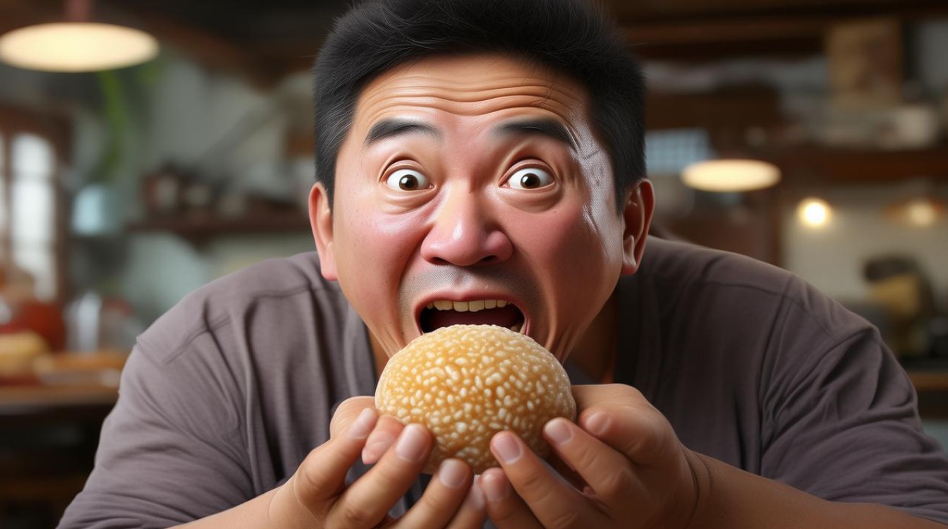 急性子吃汤圆 一口吞