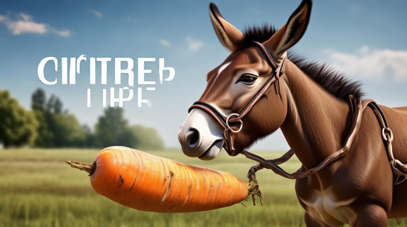 胡萝卜拴驴 跟着跑