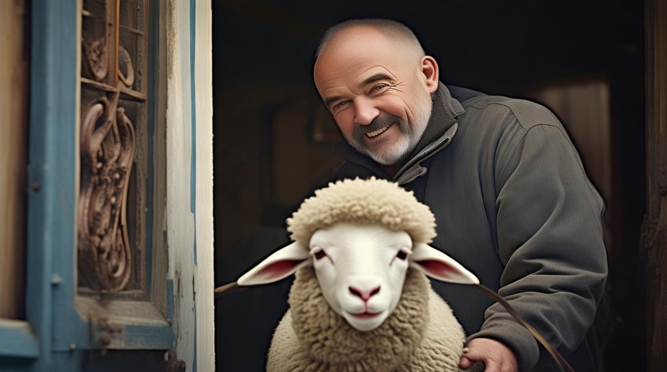 牵着羊进照相馆 出洋（羊）相