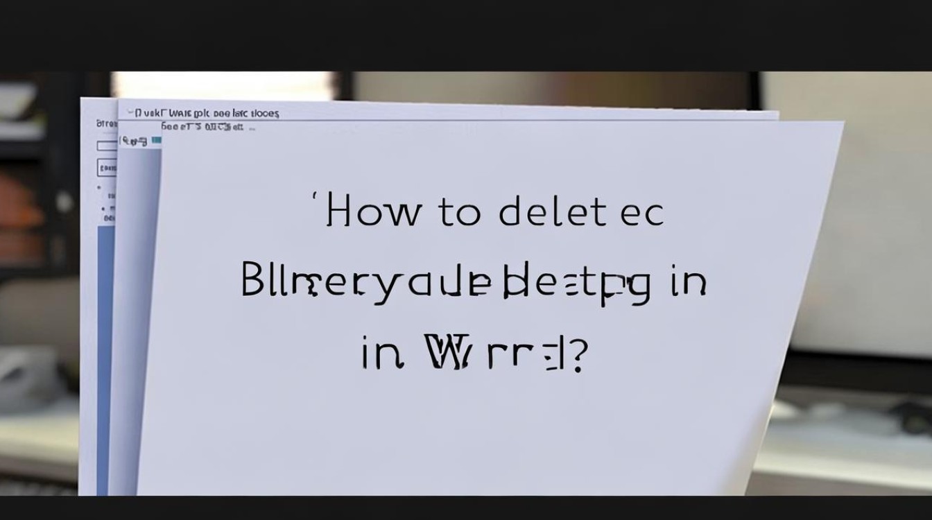 怎么把word空白页删除