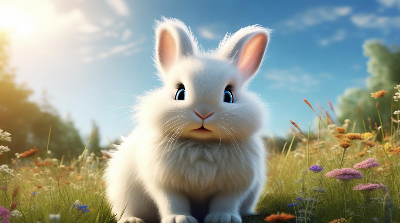 描写小白兔的作文