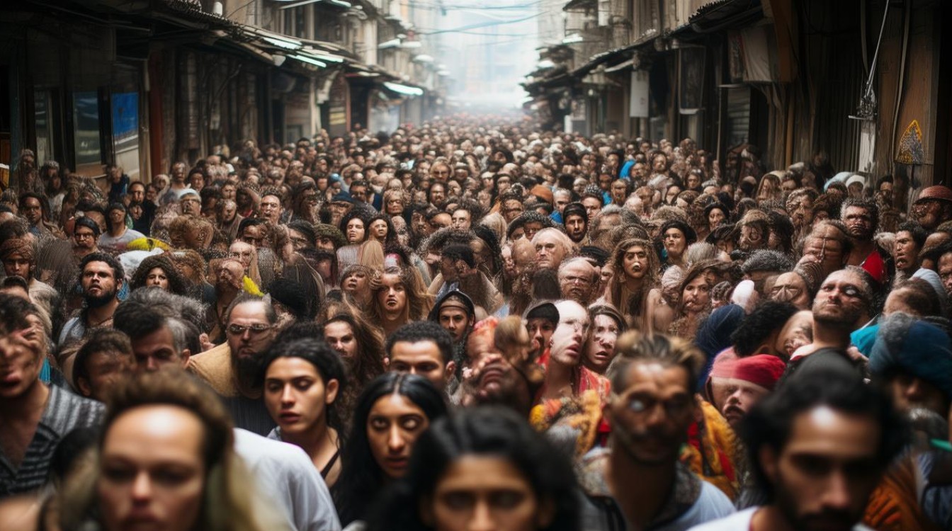 形容人多拥挤的成语