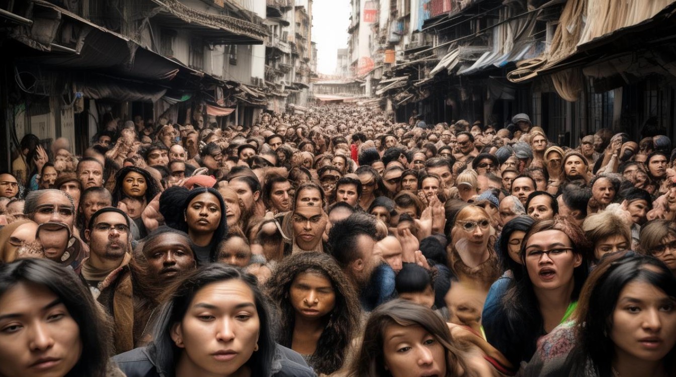 形容人多拥挤的成语