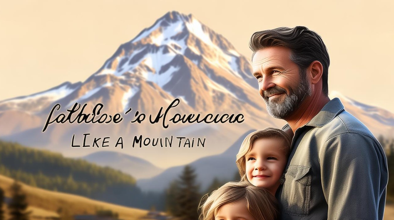 父爱如山手抄报