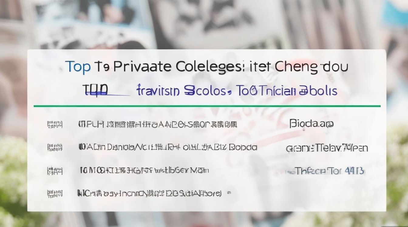 成都民办专科学校排名前十有哪些学校，成都技校排名前十名有哪些？