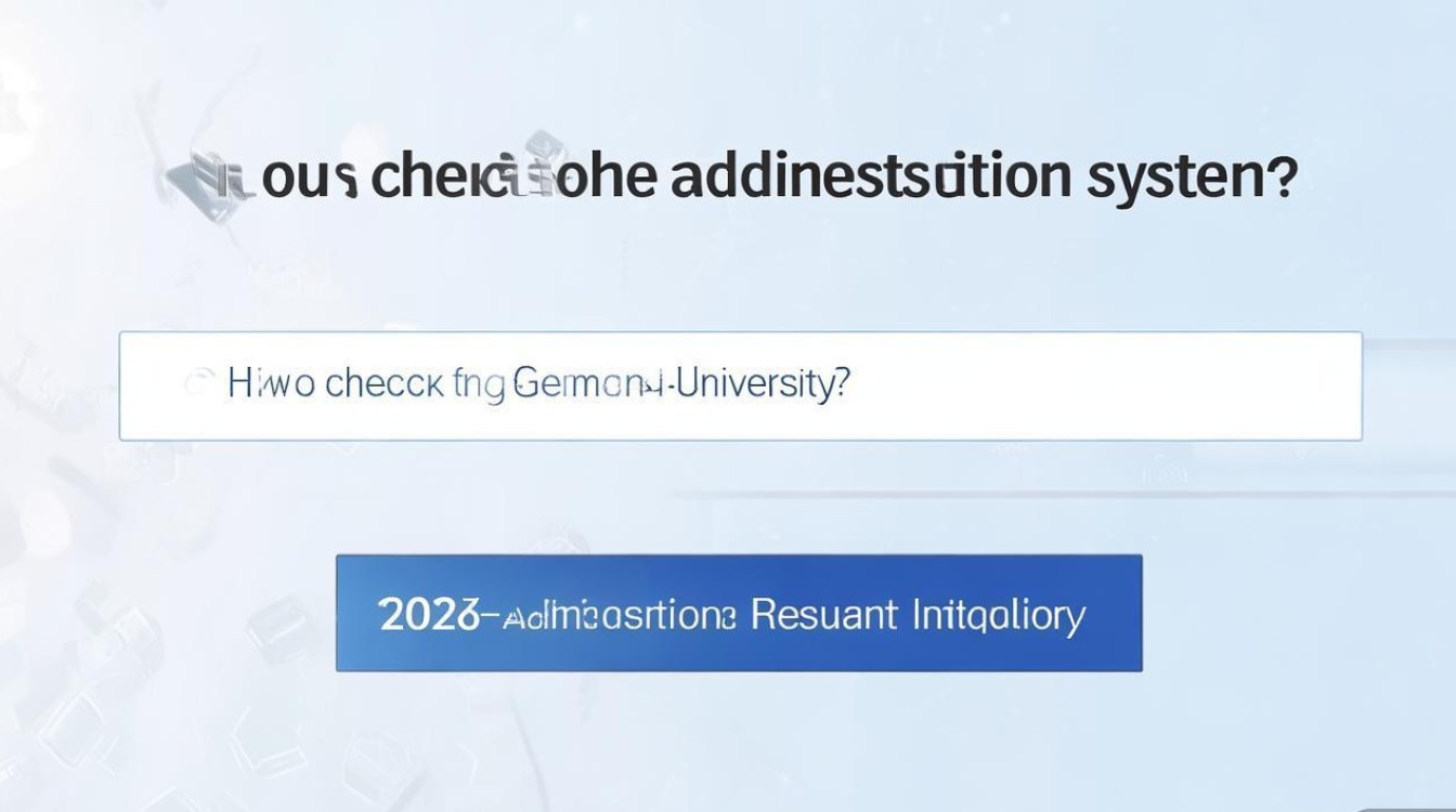 中德大学录取系统怎么查？2026录取结果查询入口